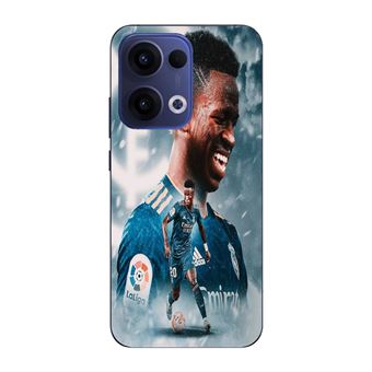 Capa Maniacase para Oppo Reno 13 5G | Vinicius JR Real Madrid Azul Wallpaper - 1