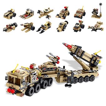 Veículo de Lançamento de Mísseis de Campo 12 em 1 DAM Patriot Aero Defense | 555 Peças - 1