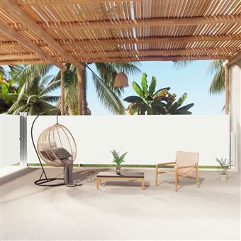 Toldo lateral retrátil vidaXL | 160x1000 cm | cor creme - 1