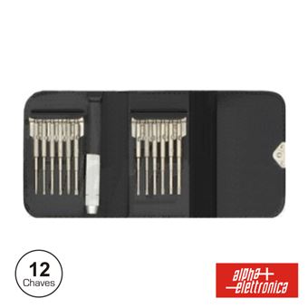 Conjunto De 12 Chaves Mini Alpha-Elettronica - 1