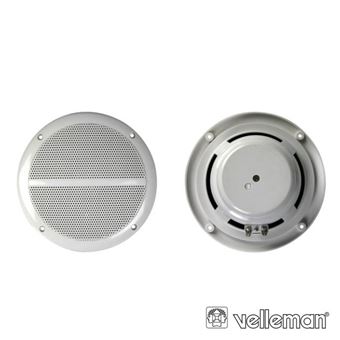 Conjunto 2 Colunas Velleman 6,5"" Com Grelhas Estanques 120W - 1