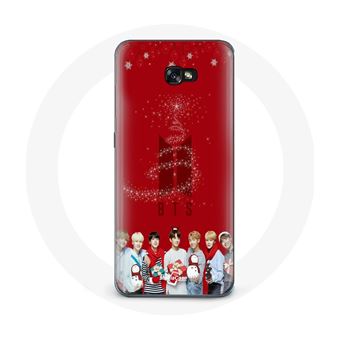 Capa Maniacase para Samsung Galaxy A5 2017 Bts Bangtan Rapazs Fundo Vermelho Cadeau de Natal 2023 - 1