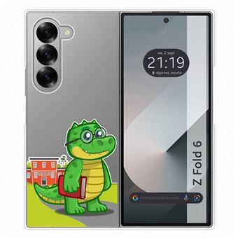 Capa rígida transparente TUMUNDOSMARTPHONE para Samsung Galaxy Z Fold 6 5G design Coco desenhos - 1