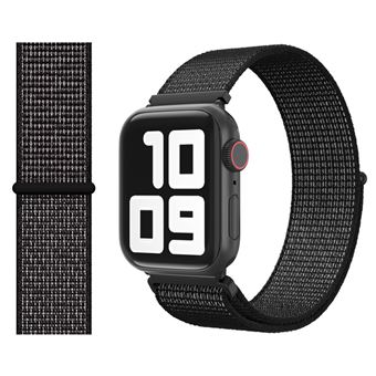 Bracelete de Nylon HSMY Simples para Apple Watch Series 6/ SE/ 5/ 4 | 44 mm - Preto - 1