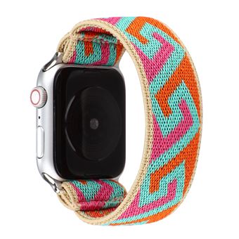Bracelete de Nylon HSMY Extensível Trançado para Apple Watch Series 6/ SE/ 5/ 4 | 44 mm - Multicolor 3 - 1