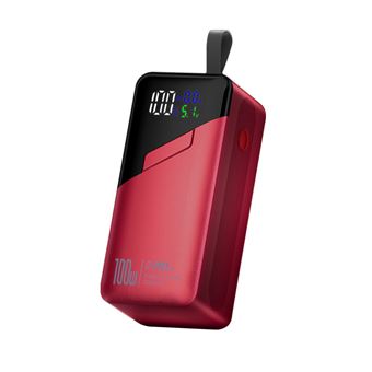 Power Bank SZSMART TP01 PD40W Type-C | 100W | para Tablet e Telemóvel com Cabo de Carregamento | 20000mAh | Vermelho - 1