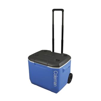 Geleira Rígida com Rodas Coleman | 60 QT | ExcursionTM | Cooler | 56 L | Black & Blue - 1