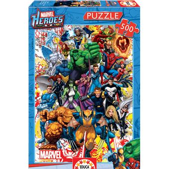 Puzzle Marvel Hero Educa 15560 500 Peças