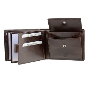 Carteira Homem em Pele MP TAGUS - Castanho - 1