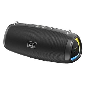 Coluna de som portátil Bluetooth Klack BASS-13 de 30W com subwoofer e luzes LED RGB - 1