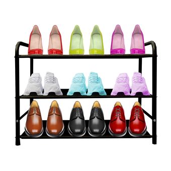 Sapateira Metálica Nyana Home | 12 Pares | Preto - 1