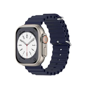 Bracelete de Silicone Gift4Me Ocean Ondulada para Apple Watch SE (2022) - 44mm - Azul Escuro - 1