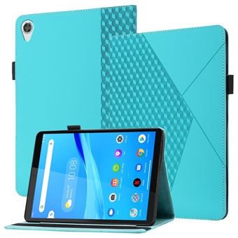 Capa PU Padrão de Diamante de Toque de Pele com titular de Cartão Azul lago Magunivers para Lenovo Tab M10 HD Gen 2 TB-X306F/X306X - 1