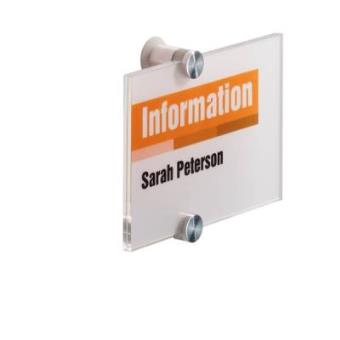 Placa de Informação Durable CRYSTAL SIGN 148 x 105 mm - 1