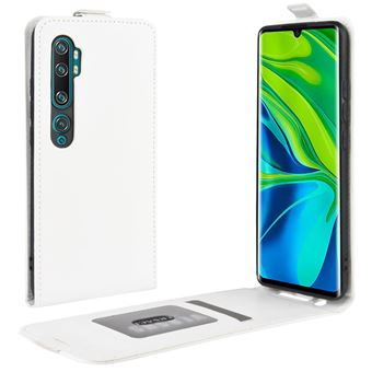 Capa Magunivers | TPU cavalo louco flip vertical Branco para Xiaomi Mi CC9 Pro/Mi Note 10/Mi Note 10 Pro