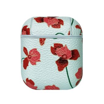 Capa protetora Antichoque WISETONY para Apple AirPods 1 / 2 Branco e Vermelho - 1