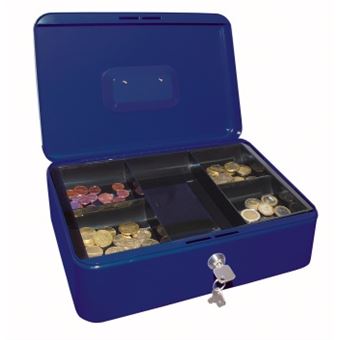 Wedo Cash box size 4 caixa para notas e moedas Azul - 1