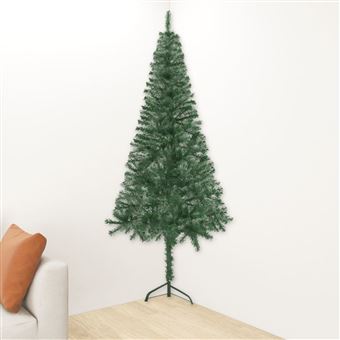 Árvore de Natal Artificial de Canto vidaXL | 210 cm | PVC Verde - 1