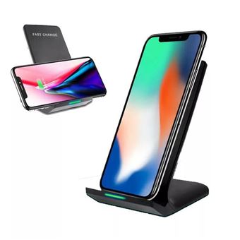 Carregador Wireless Inteligente Zikko para Samsung S8, S7, iPhone X e iPhone 8 - Preto - 1