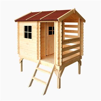Casa Stilt em Madeira para Crianças Timbela M501B | 1.1m2 | 182x146xH205cm - 1