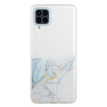 Capa Magunivers e TPU Projeto de abertura de furo preciso de padrão de mármore flexível estilo F para Samsung Galaxy A12 - 1