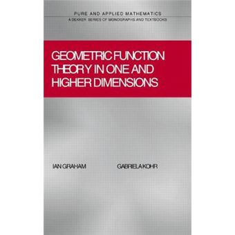 Geometric Function Theory in One and Higher Dimensions - Hardback - 2003 - 1