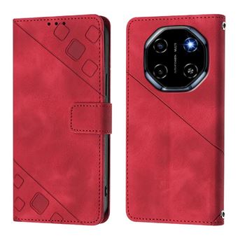 Capa ZURSANA para Blackview Shark 6 | Flip | Couro PU | À Prova de Choque | Suporte Dobrável | Fecho Magnético | Vermelho - 1