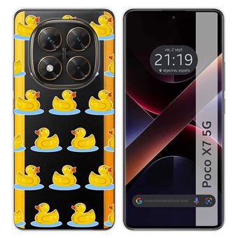 Capa TUMUNDOSMARTPHONE de silicone transparente para Xiaomi Poco X7 5G Desenho de pato Desenho animado - 1