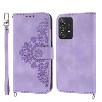 Capa ZURSANA para Xiaomi Redmi Note 11 Pro Plus 5G | Pele com Fecho de Encaixe para Colar + Cordão em Pele | Roxo - 1