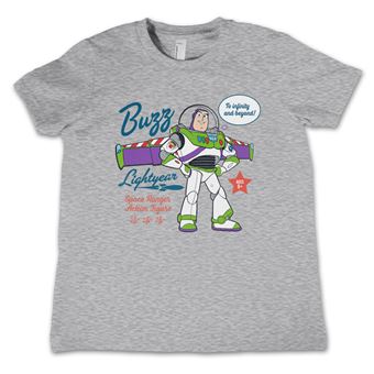 T-shirt para Criança Buzz Lightyear - To Infinity and Beyond Kids | Cinzento | 8 Anos - 1