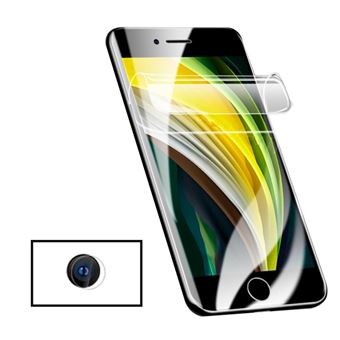 Kit G4M Película Protectora de Hydrogel Frente + Câmara para Apple iPhone SE 2022 - Transparente - 1