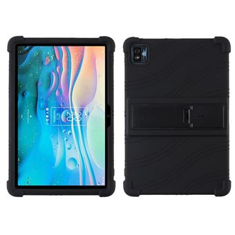 Capa silicone quatro cantos melhorados com muleta, preto Magunivers para TCL Tab 10s 9081X - 1