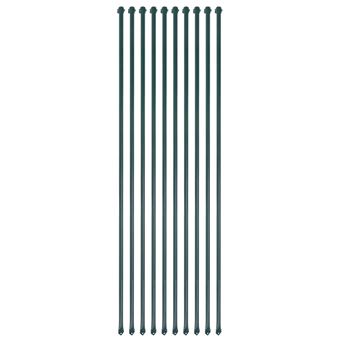 Conjunto de 10 Postes de Jardim vidaXL 1,5m Metal Verde - 1