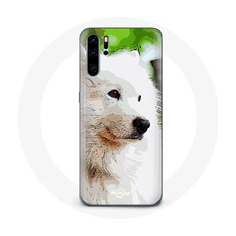 Capa Maniacase para Huawei P30 Pro Cão Samoyède Branco - 1