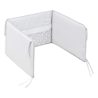 Protetor para Berço Cambrass 67x40 cm Star Cinza - 1