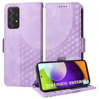 Capa FLOODKING para Samsung Galaxy A52 4G/5G | Design Acolchoado | Couro PU Premium | Roxo - 1
