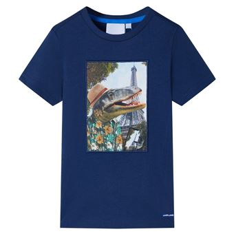 T-shirt para criança vidaXL | azul-escuro 92 | 1,5 - 2 anos - 1