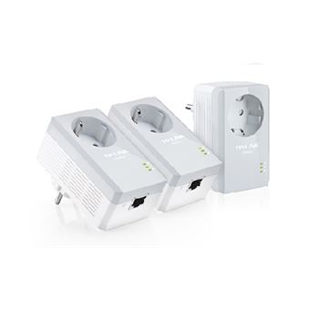 Adaptador de Rede Powerline TP-Link AV500+ Powerline 3-pack Kit with AC Pass | Branco - 1