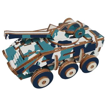 Puzzle 3D HSMY de 59 Peças XC-G014H - Carro Blindado - 1