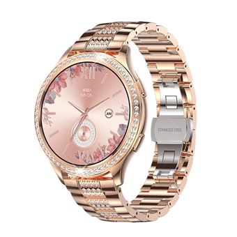 Smartwatch Chronus | Bluetooth | Modos Desportivos | Detalhes em Diamante | Rosa - 1