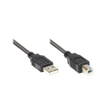 Cabo USB Alcasa 2510-025OFS Preto