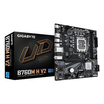 Motherboard GIGABYTE B760M H V2 | Castanho escuro - 1
