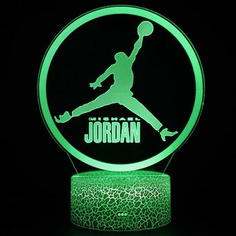 Lâmpada 3D HSMY | Infantil | Multicolorido com Controlo Remoto | NBA | 1436 - 1