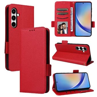 Capa FOXDOCK para Samsung Galaxy A35 5G | Prova de Choque | Magnética| TPU | Suporte para Cartão | Vermelho - 1