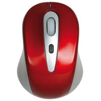 Rato Wireless Plus Ótico - Vermelho e Cinza - 1