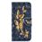 Capa PU Magunivers suporte para impressão de padrões borboleta de dourado para Samsung Galaxy A50_1
