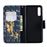 Capa PU Magunivers suporte para impressão de padrões borboleta de dourado para Samsung Galaxy A50_3