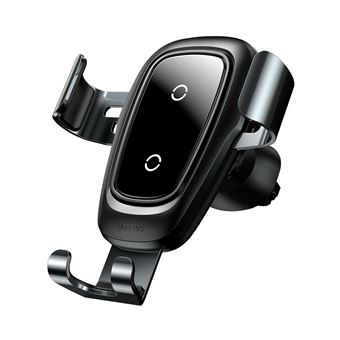Carregador Baseus Gravity Mount Wireless Phone Holder - Preto - 1
