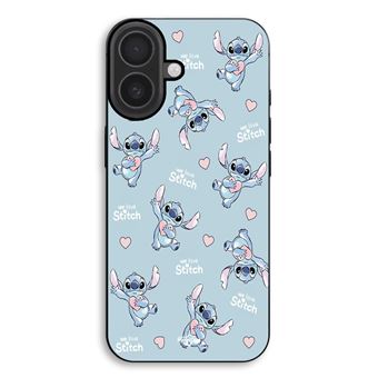 Capa Maniacase para iPhone 17 | Stitch amor coração rosa - 1