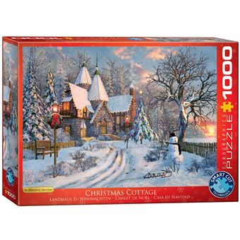 Puzzle Eurographics Christmas Cottage by Daviso | 1000 Peças - 1